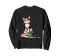 Cats And Books Reading Bookworm Sweatshirt - Custom Art Print for Adults - T-Shirt, Sweatshirt, Hoodie