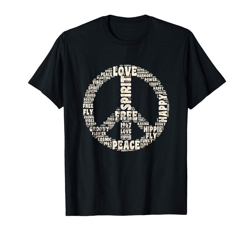Peace Symbol Love Hippie Costume 60S 70S T-Shirt - Streetwear Style Unisex - T-Shirt, Sweatshirt, Hoodie