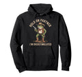 Hold Partner Im Overstimulated Funny Frog Hoodie - Streetwear Style Unisex - T-Shirt, Sweatshirt, Hoodie