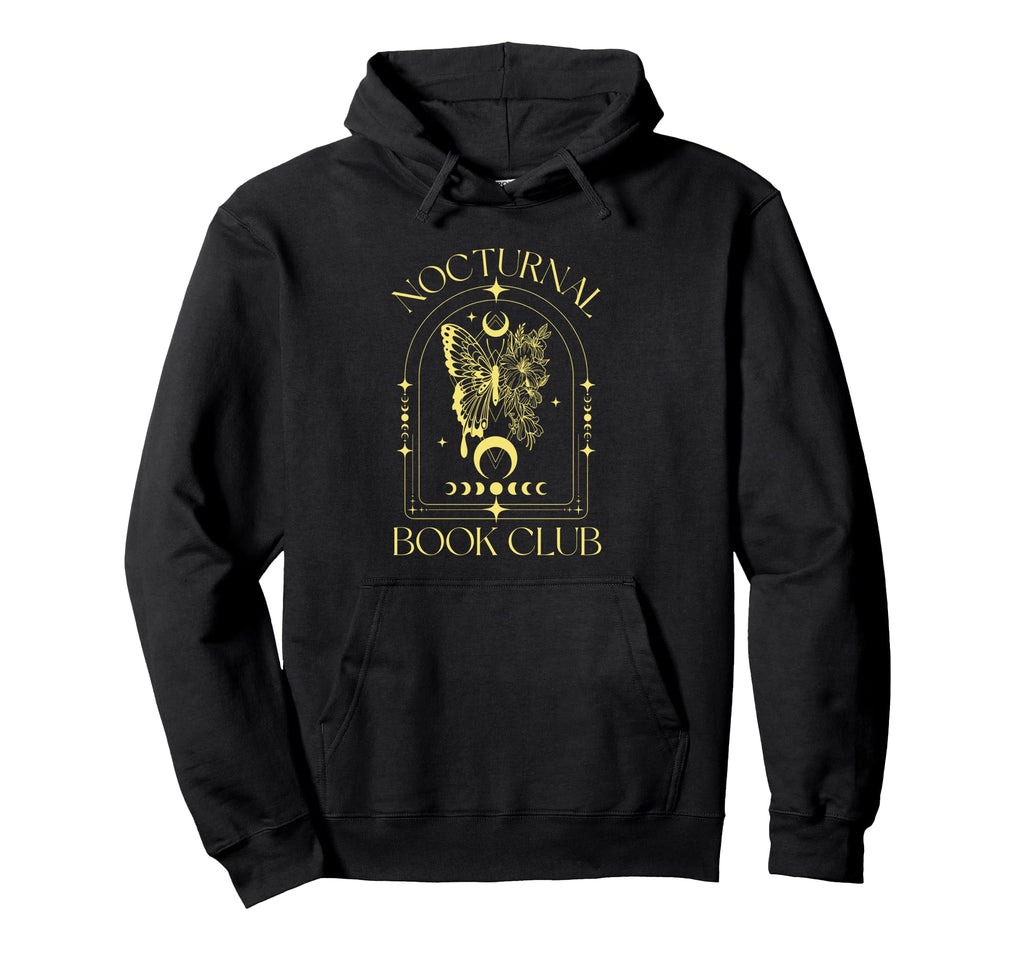 Nocturnal Book Club Moon Art Hoodie - Trendy Graphic Men Women - T-Shirt, Sweatshirt, Hoodie