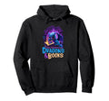 Easily Distracted Dragon And Books Book Hoodie - Unique Graphic for Adults - T-Shirt, Sweatshirt, Hoodie