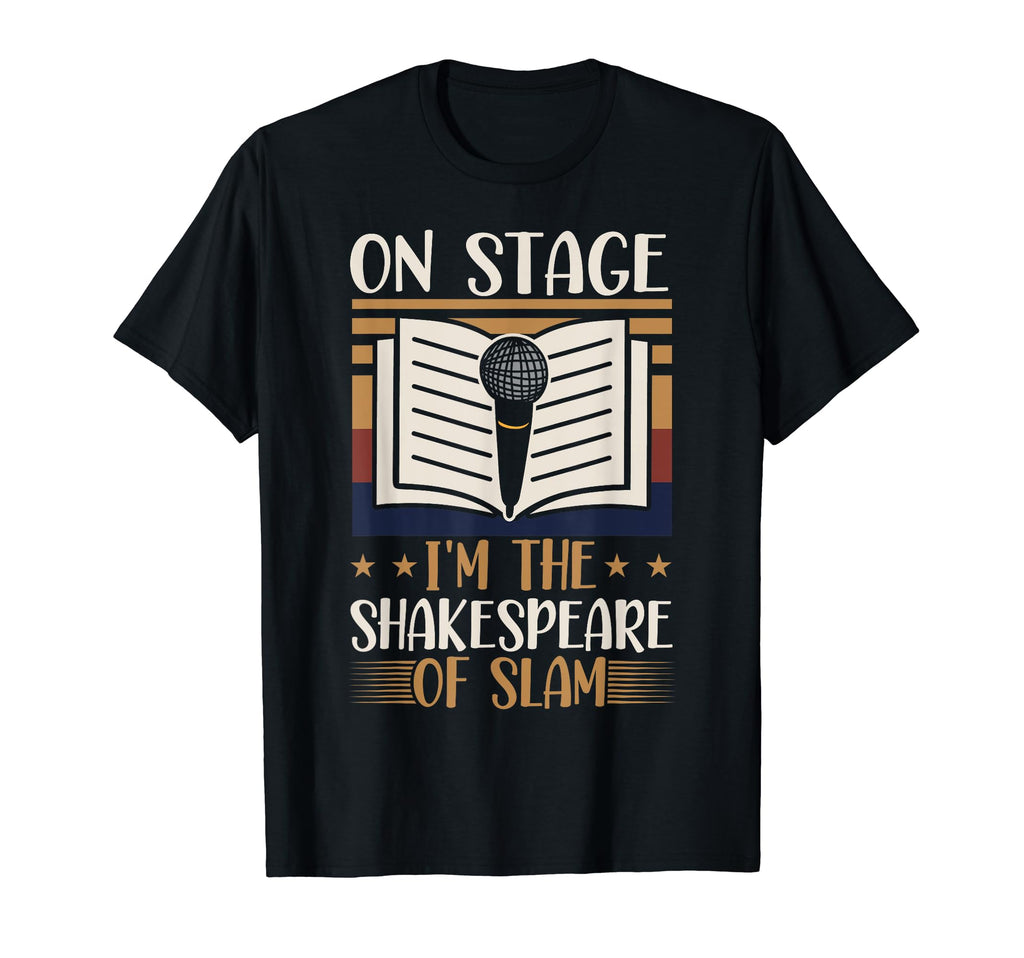 Poetry Slam Writer Poet Literature T-Shirt - Minimalist Print Men Women - T-Shirt, Sweatshirt, Hoodie