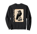 Edgar Allan Poe Raven Gothic Book Lover Sweatshirt - Graphic Print Unisex - T-Shirt, Sweatshirt, Hoodie