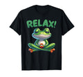 Frog Relax Meditating Funny Yoga Zen T-Shirt - Trendy Graphic Unisex - T-Shirt, Sweatshirt, Hoodie