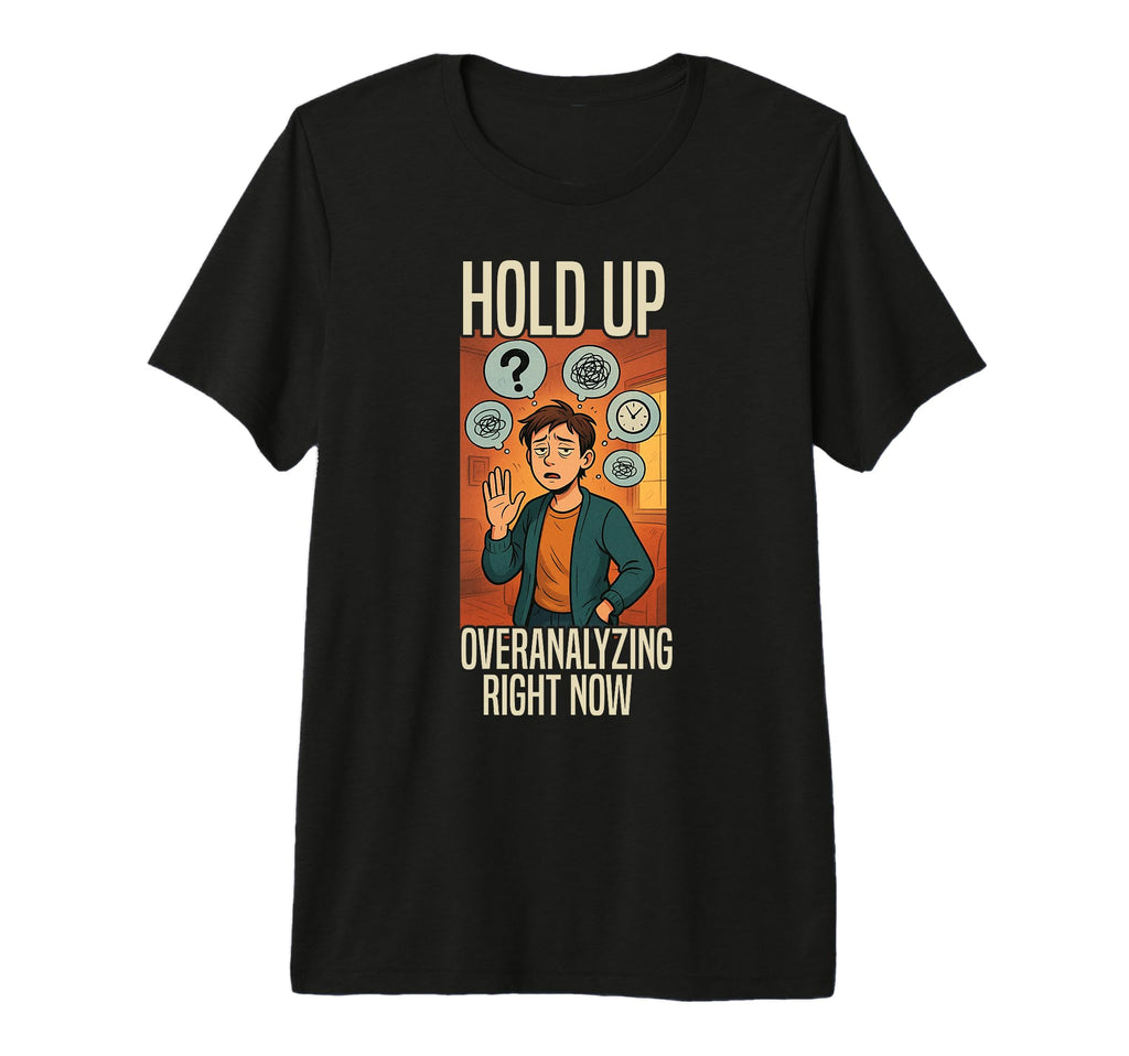 Overthinking Overanalyzing Now Ideal T-Shirt - Aesthetic Graphic Unisex - T-Shirt, Sweatshirt, Hoodie