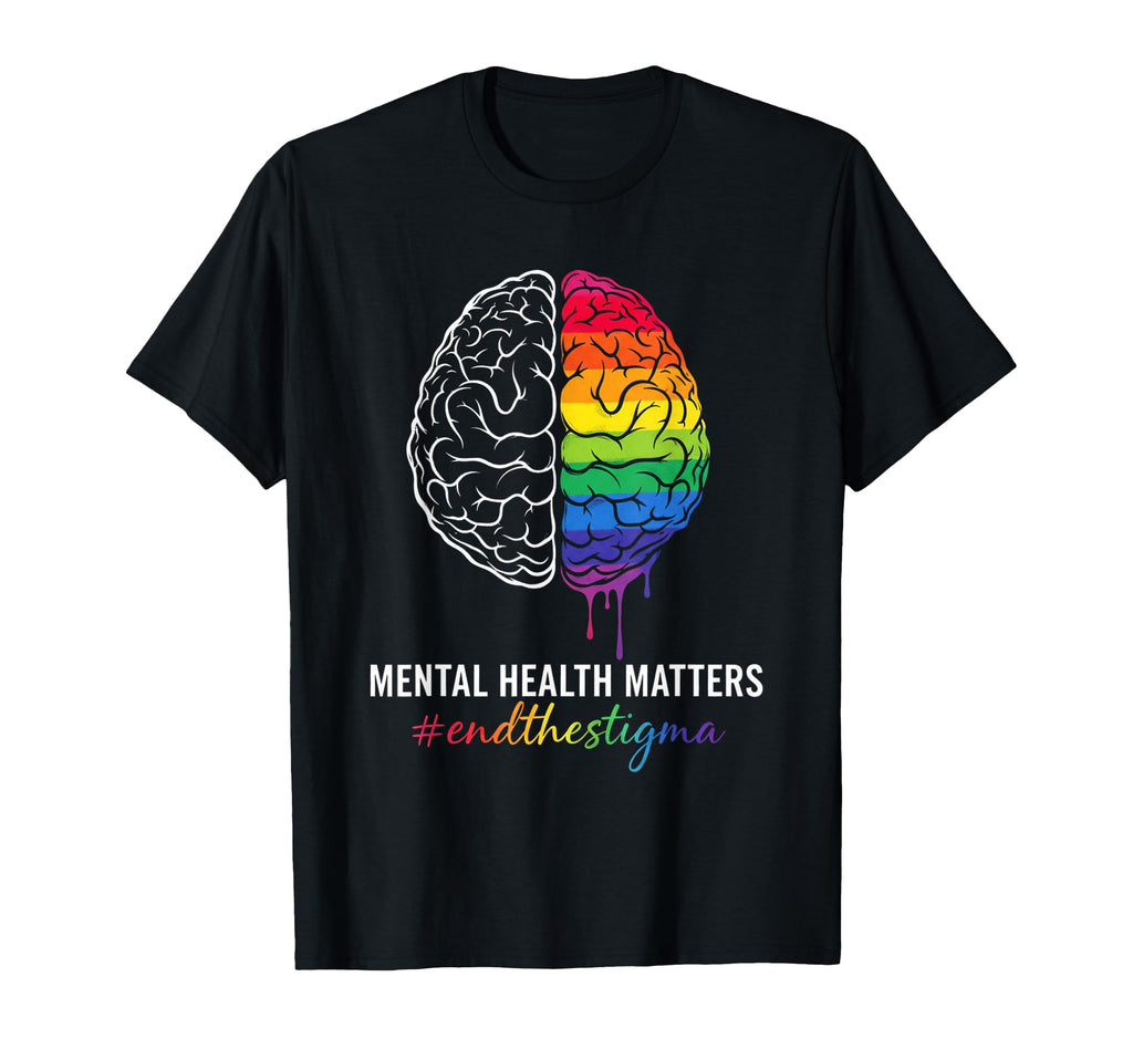 Mental Health Matters End Stigma T-Shirt - Casual Everyday Wear for Adults - T-Shirt, Sweatshirt, Hoodie