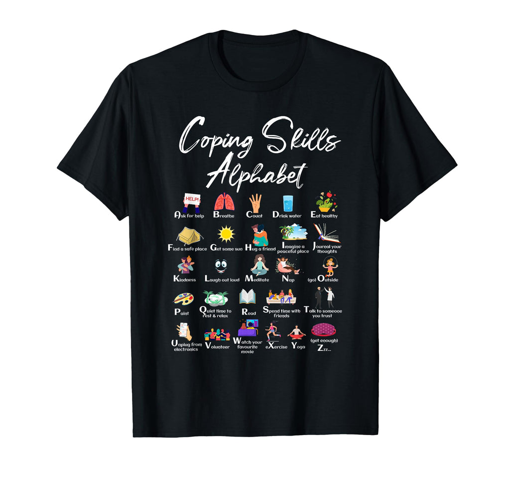 Mental Health Awareness Coping T-Shirt - Custom Art Print for Adults - T-Shirt, Sweatshirt, Hoodie