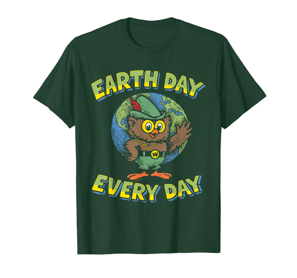Earth Day Every Day Woodsy Owl Give T-Shirt - Novelty Apparel for Adults - T-Shirt, Sweatshirt, Hoodie