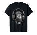 Buddha Headphones Mindfulness Music Boho T-Shirt - Graphic Print Men Women - T-Shirt, Sweatshirt, Hoodie