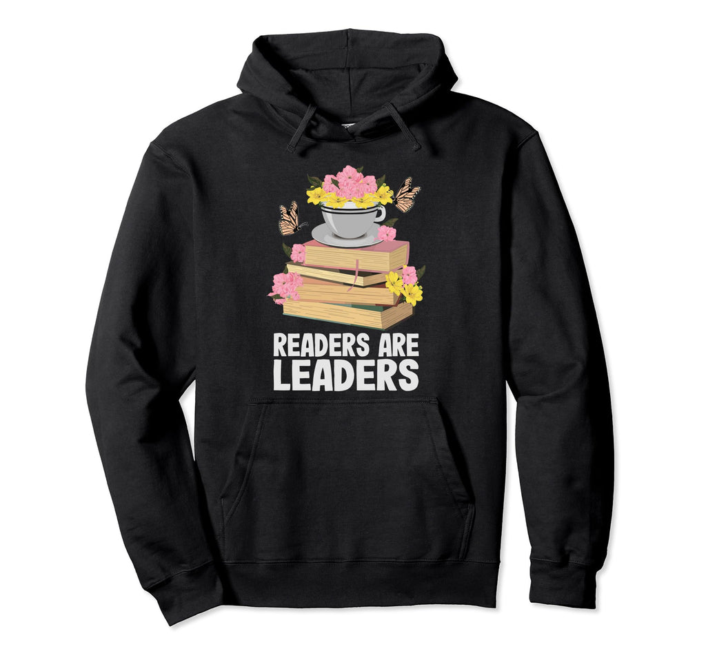 Readers Are Leaders Bookworm National Hoodie - Minimalist Print for Adults - T-Shirt, Sweatshirt, Hoodie