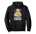 Readers Are Leaders Bookworm National Hoodie - Minimalist Print for Adults - T-Shirt, Sweatshirt, Hoodie
