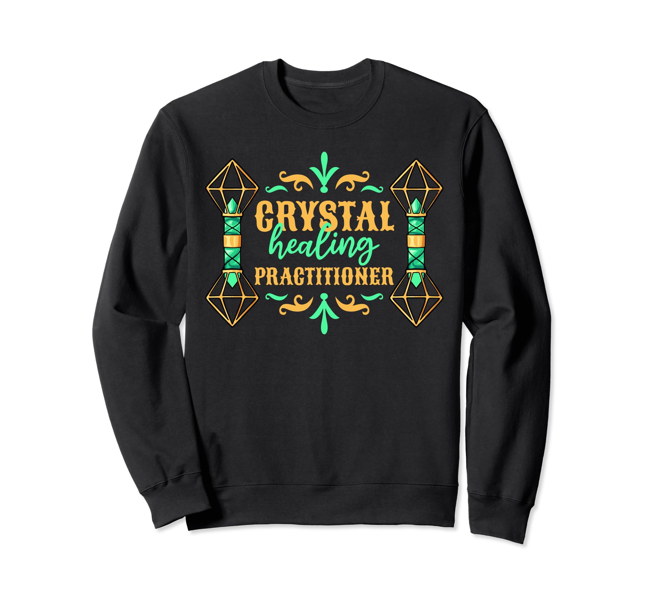 Crystal Healing Practitioner Gemstone Sweatshirt - Graphic Print Unisex - T-Shirt, Sweatshirt, Hoodie