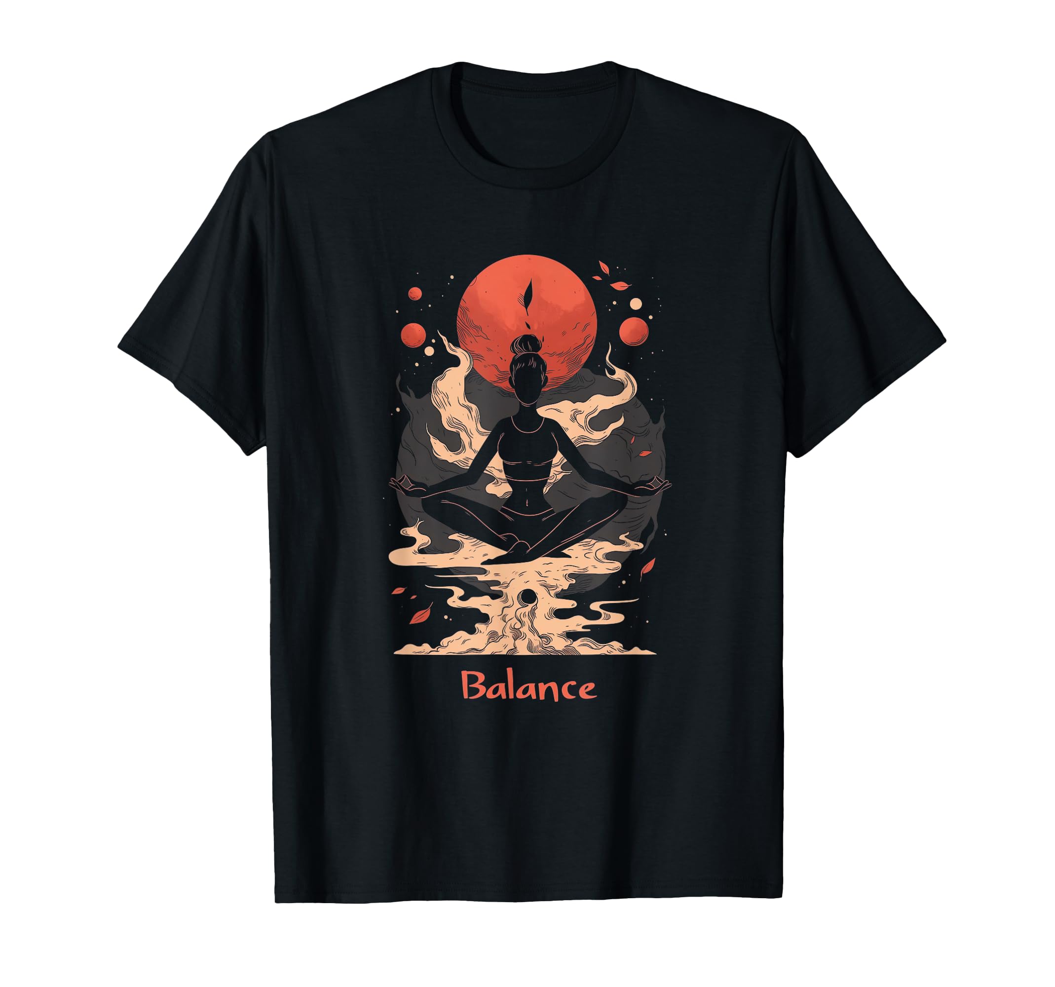 Zen Meditation Balance Yoga Mindfulness Art T-Shirt - Unique Graphic Unisex - T-Shirt, Sweatshirt, Hoodie