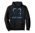 Semicolon Heart Suicide Keep Going Hoodie - Trendy Graphic Unisex - T-Shirt, Sweatshirt, Hoodie