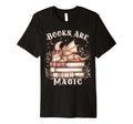 Books Are Magic Dragon Book Lover T-Shirt - Minimalist Print Unisex - T-Shirt, Sweatshirt, Hoodie