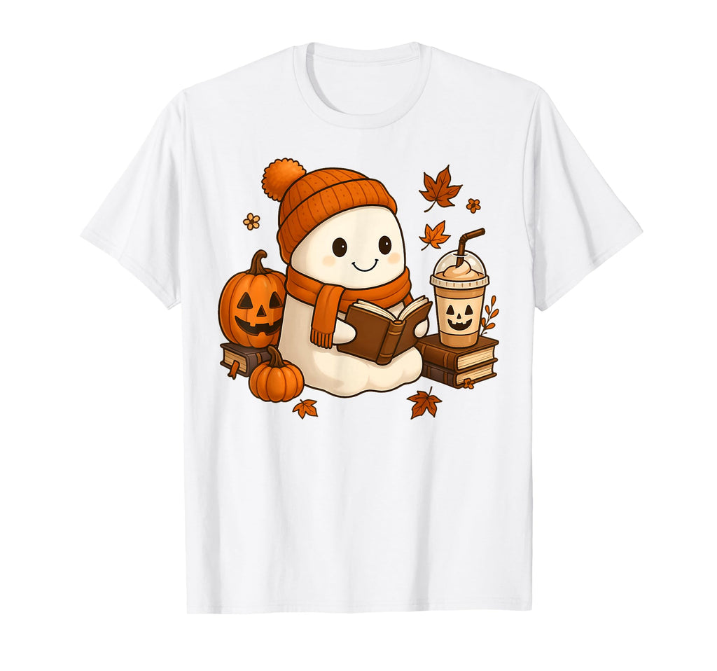 Ghost Reading Book Lovers T-Shirt - Fun Novelty Design for Adults - T-Shirt, Sweatshirt, Hoodie