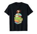 Owl Reader Reading Literature Book T-Shirt - Aesthetic Graphic Unisex - T-Shirt, Sweatshirt, Hoodie
