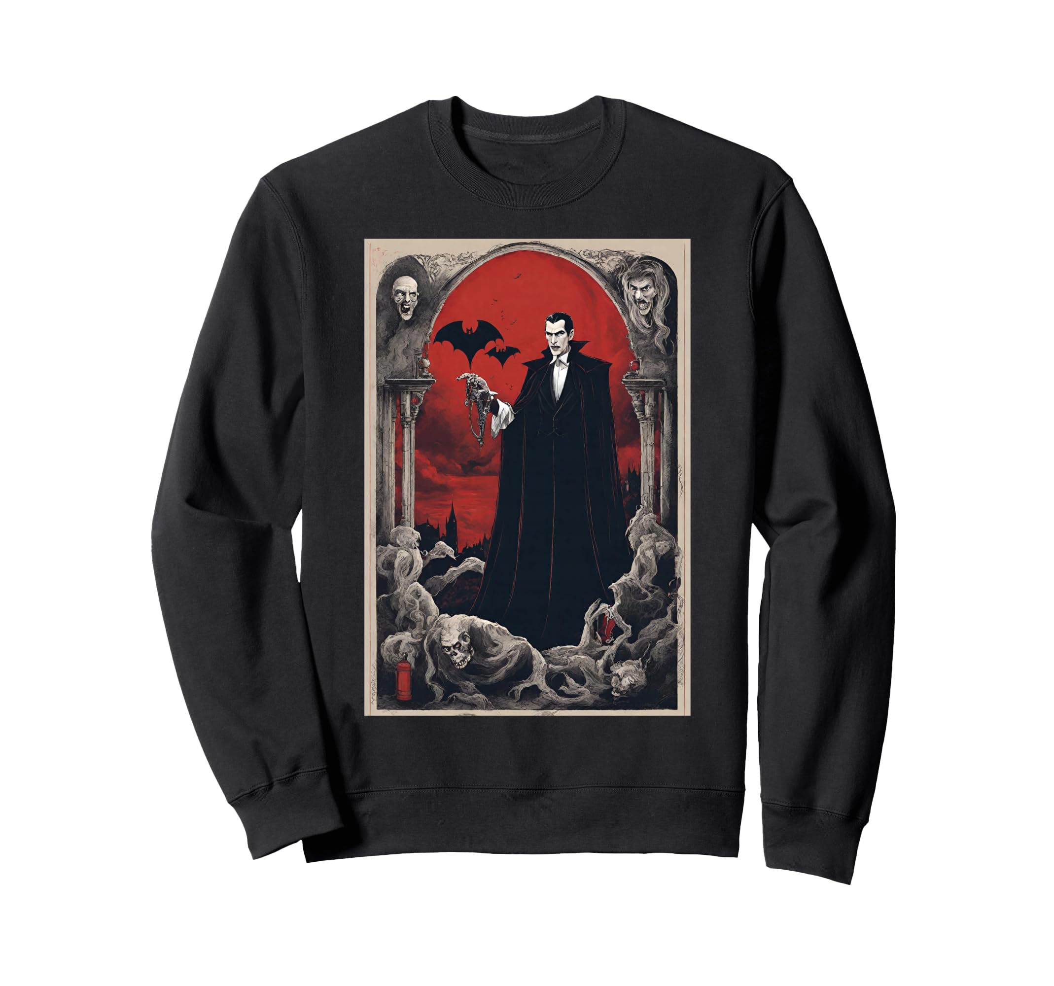 Dracula Lair Bram Stoker Tribute Sweatshirt - Graphic Print Men Women - T-Shirt, Sweatshirt, Hoodie