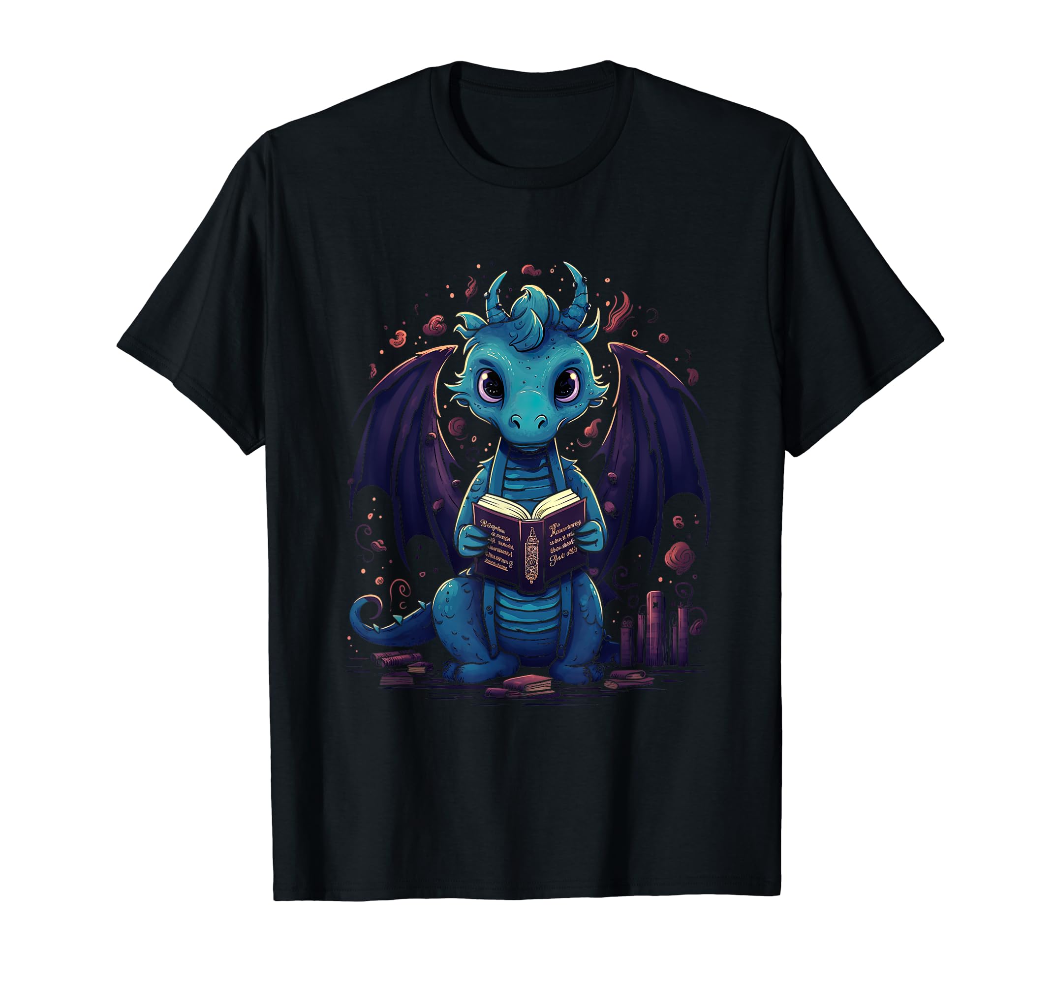 Book Dragon Reading Books Bookworm T-Shirt - Streetwear Style Men Women - T-Shirt, Sweatshirt, Hoodie