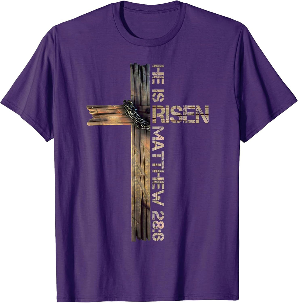 He is Risen Jesus God Christians Rabbit Easter Day Unisex T-shirt, Sweatshirt, Hoodie, Long Sleeve Tee - T-Shirt, Sweatshirt, Hoodie