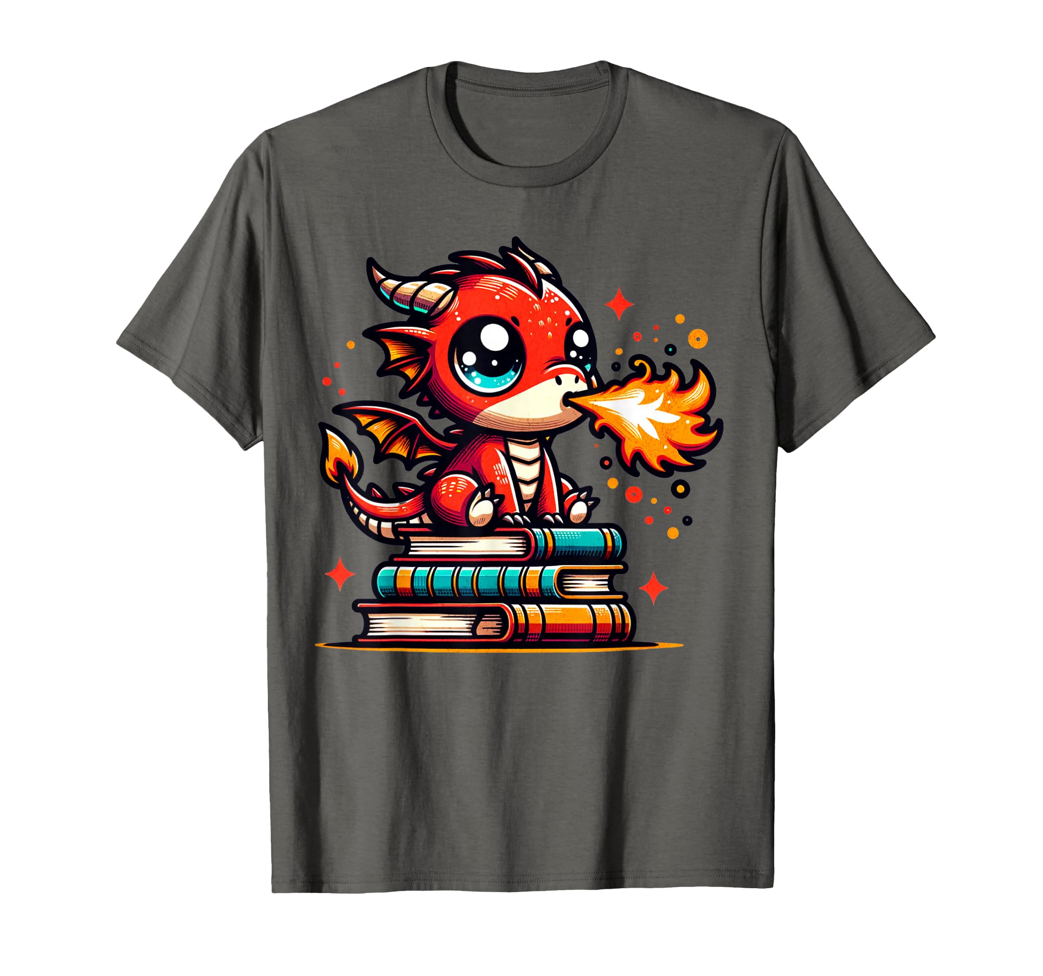 Funny Librarian Teacher And Library Dragons T-Shirt - Graphic Print Unisex - T-Shirt, Sweatshirt, Hoodie
