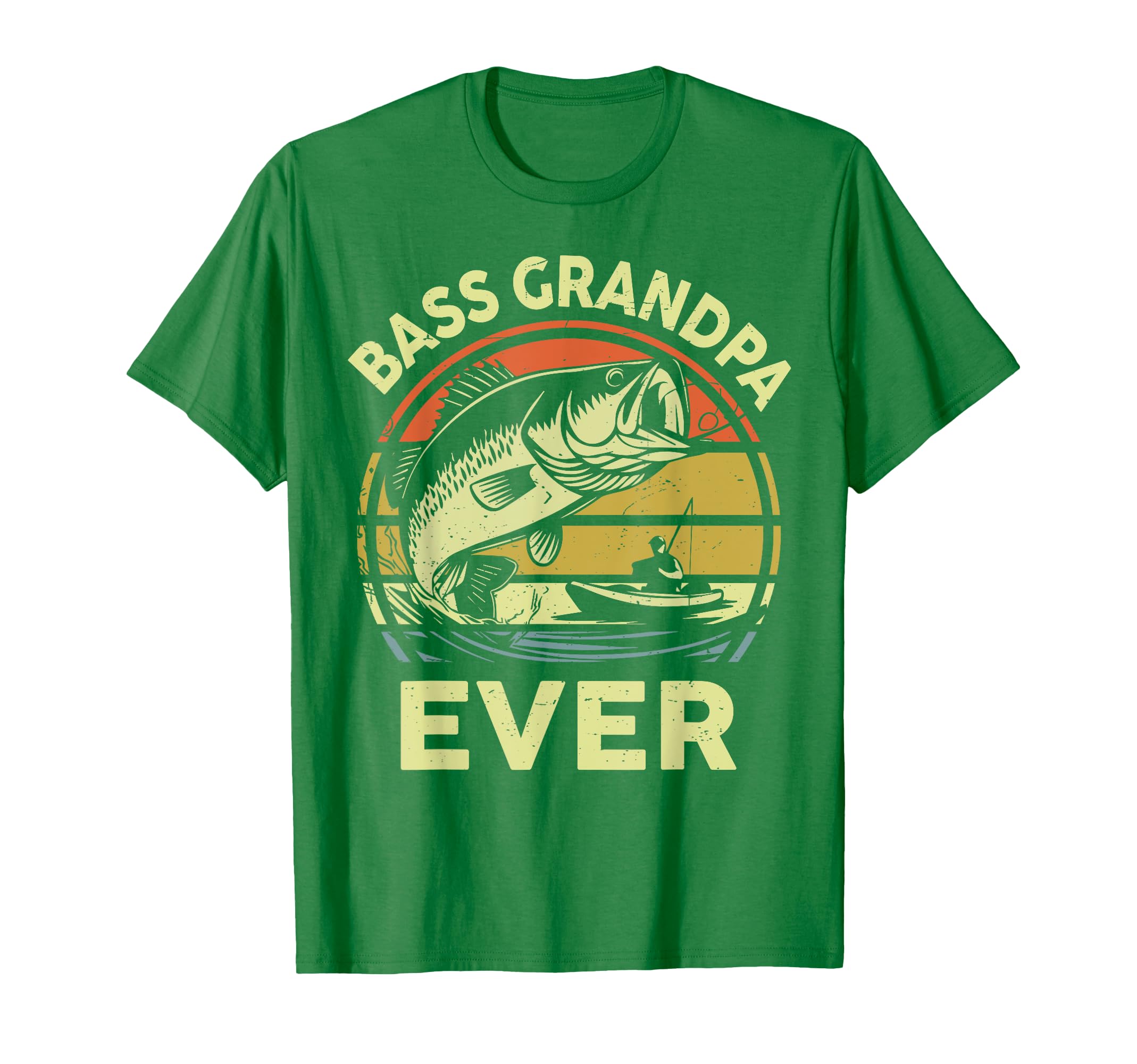 Step Dad Bass Grandpa Ever Funny Kayak T-Shirt - Novelty Apparel Unisex - T-Shirt, Sweatshirt, Hoodie