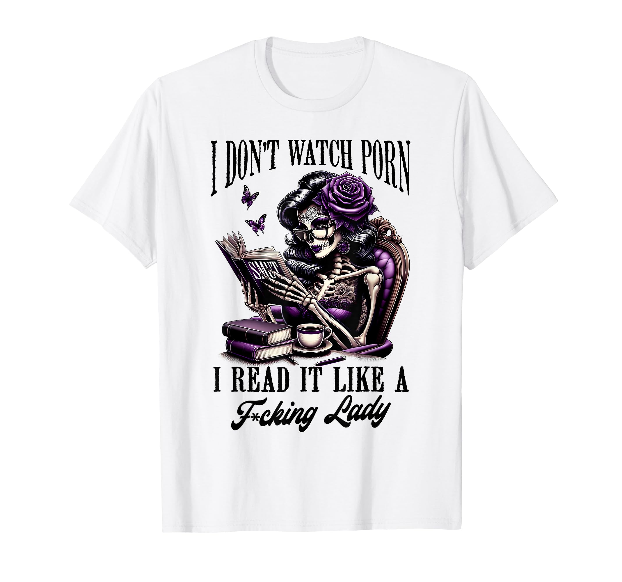 Smut Reader Spicy Book Romance I Read T-Shirt - Custom Art Print Unisex - T-Shirt, Sweatshirt, Hoodie
