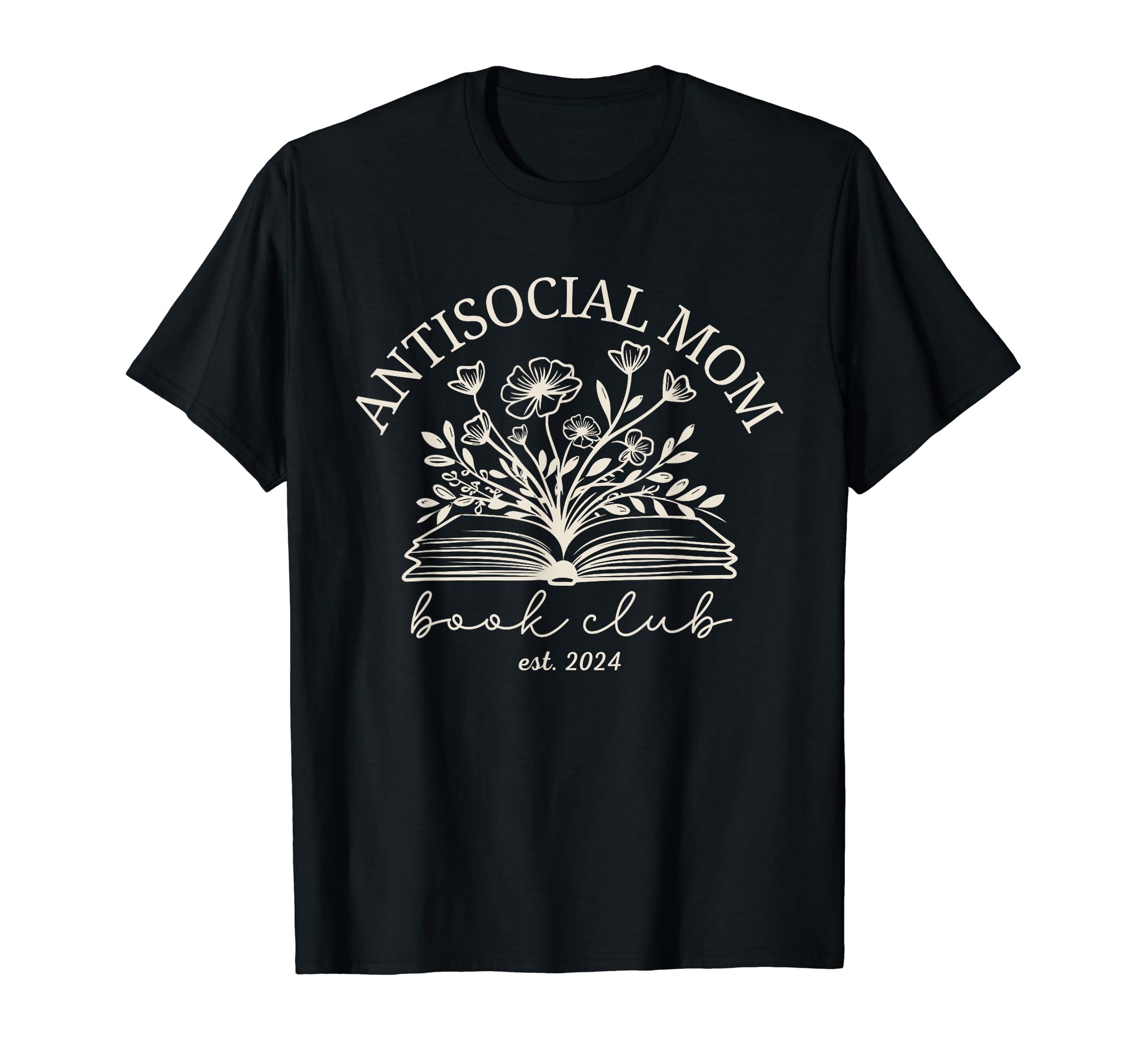 Antisocial Book Club Mom Introvert T-Shirt - Custom Art Print for Adults - T-Shirt, Sweatshirt, Hoodie