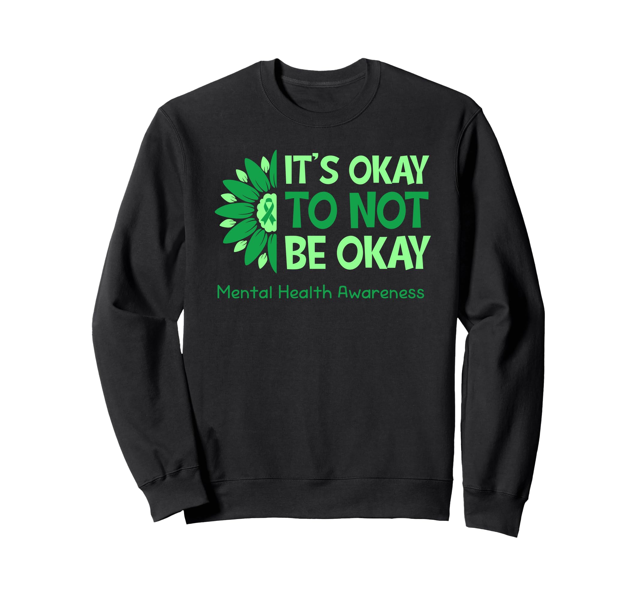 Its Okay To Not Be Okay Us Flag Mental Sweatshirt - Unique Graphic Unisex - T-Shirt, Sweatshirt, Hoodie
