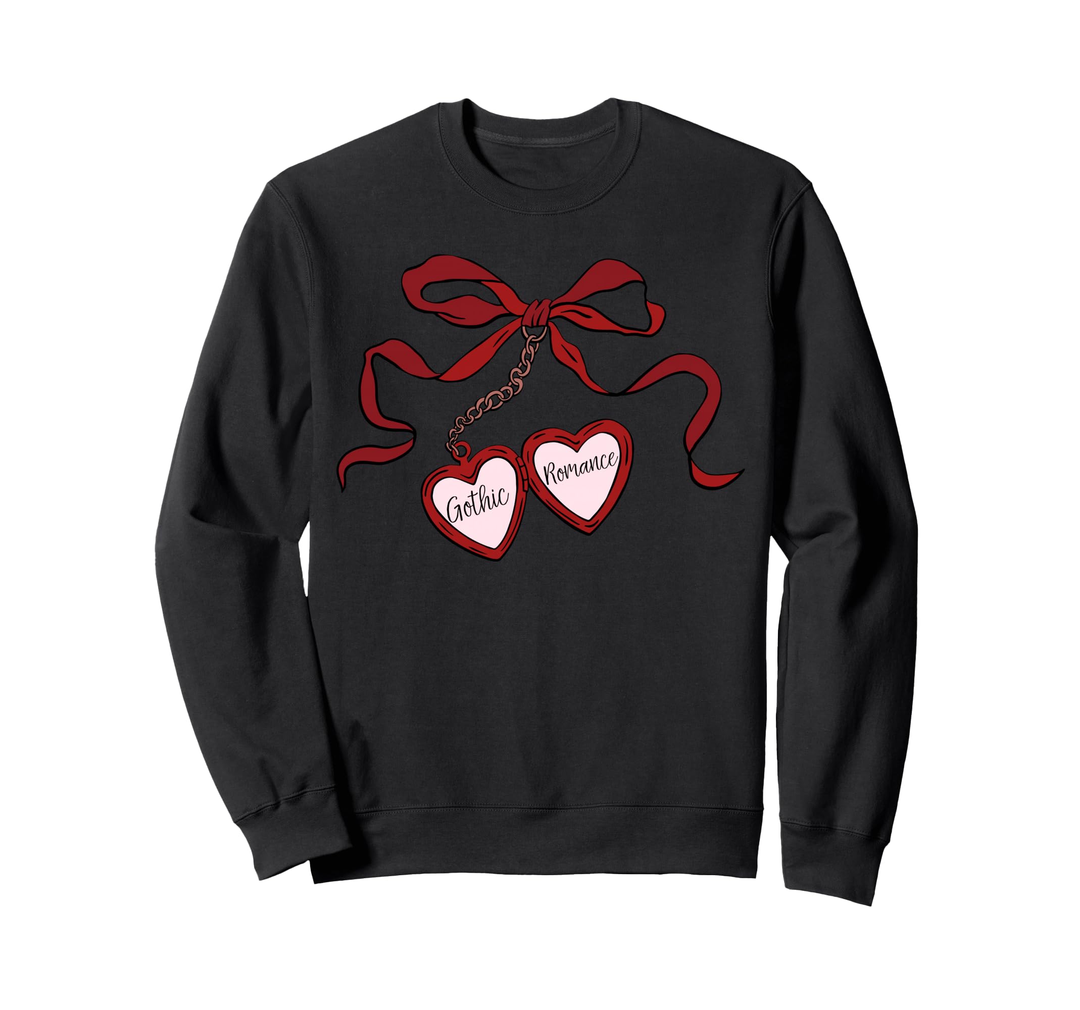 Locket Gothic Romance Book Lover Sweatshirt - Novelty Apparel for Adults - T-Shirt, Sweatshirt, Hoodie