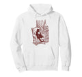Cozy Armchair Black Cat Book Lover Hoodie - Trendy Graphic for Adults - T-Shirt, Sweatshirt, Hoodie