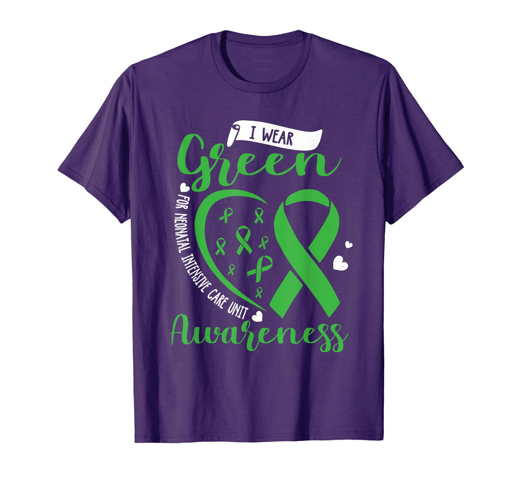 I Wear Green Nicu Awareness T-Shirt - Casual Everyday Wear for Adults - T-Shirt, Sweatshirt, Hoodie