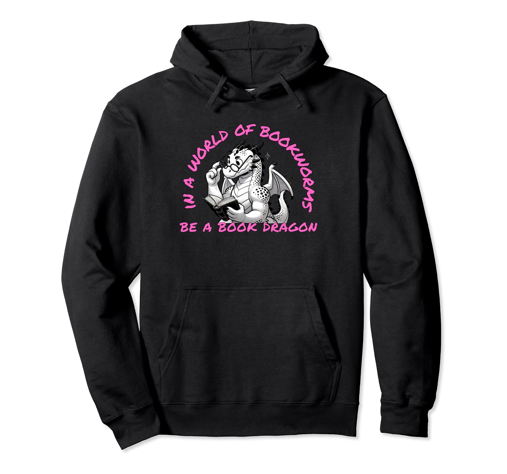 Dragon World Bookworms Be Book Dragon Hoodie - Novelty Apparel Men Women - T-Shirt, Sweatshirt, Hoodie