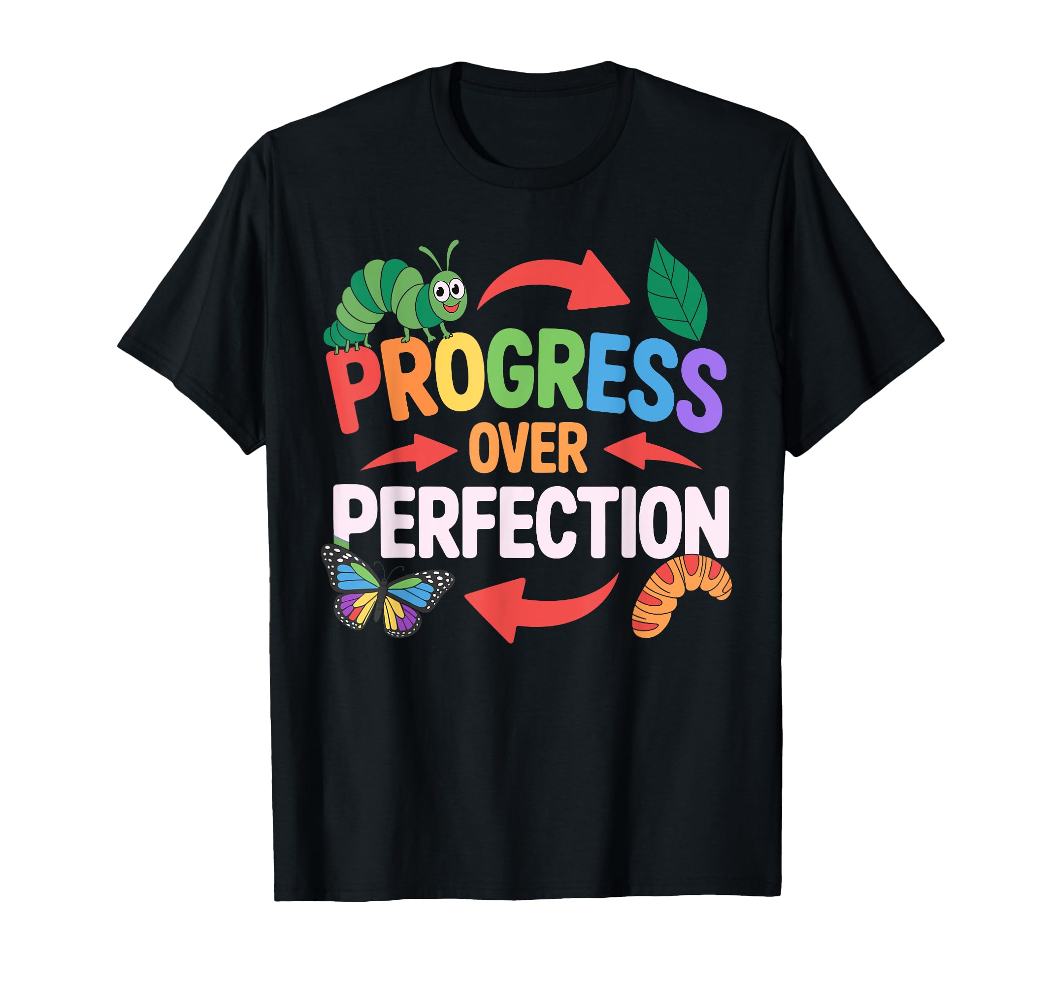 Progress Over Perfection Paraeducator T-Shirt - Unique Graphic Men Women - T-Shirt, Sweatshirt, Hoodie