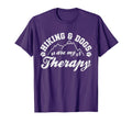 Hiking And Dogs Are My Therapy Funny T-Shirt - Custom Art Print Men Women - T-Shirt, Sweatshirt, Hoodie