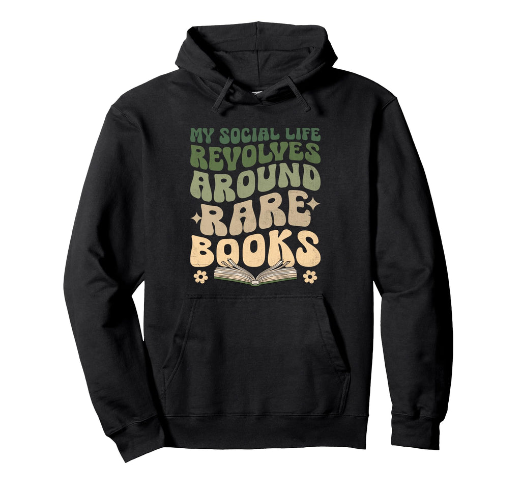 Funny Rare Books Collector Collection Hoodie - Minimalist Print Unisex - T-Shirt, Sweatshirt, Hoodie