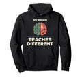 Neurodivergent Teacher Adhd Teacher Hoodie - Minimalist Print Men Women - T-Shirt, Sweatshirt, Hoodie