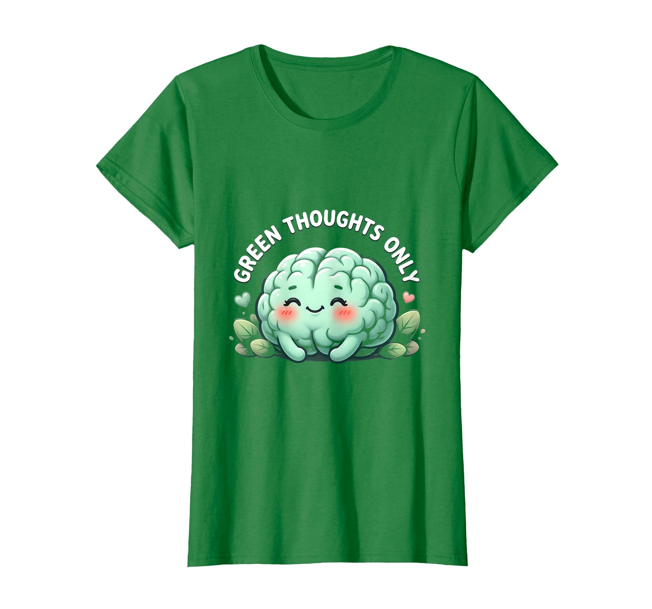 Green Thoughts Only Mental Health T-Shirt - Custom Art Print Unisex - T-Shirt, Sweatshirt, Hoodie