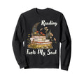 Reading Fuels My Soul Sweatshirt - Fun Novelty Design for Adults - T-Shirt, Sweatshirt, Hoodie