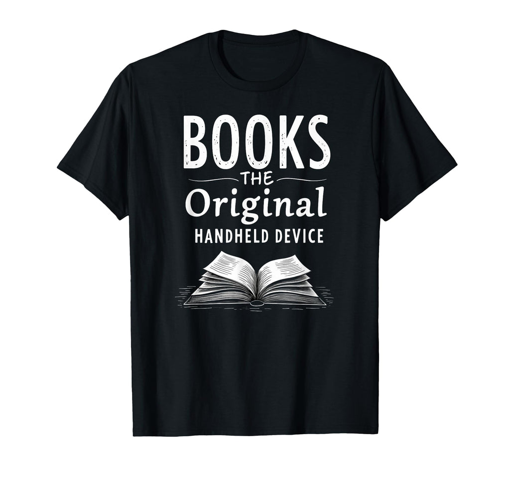 Books Original Handheld Device Book Reading T-Shirt - Graphic Print Unisex - T-Shirt, Sweatshirt, Hoodie