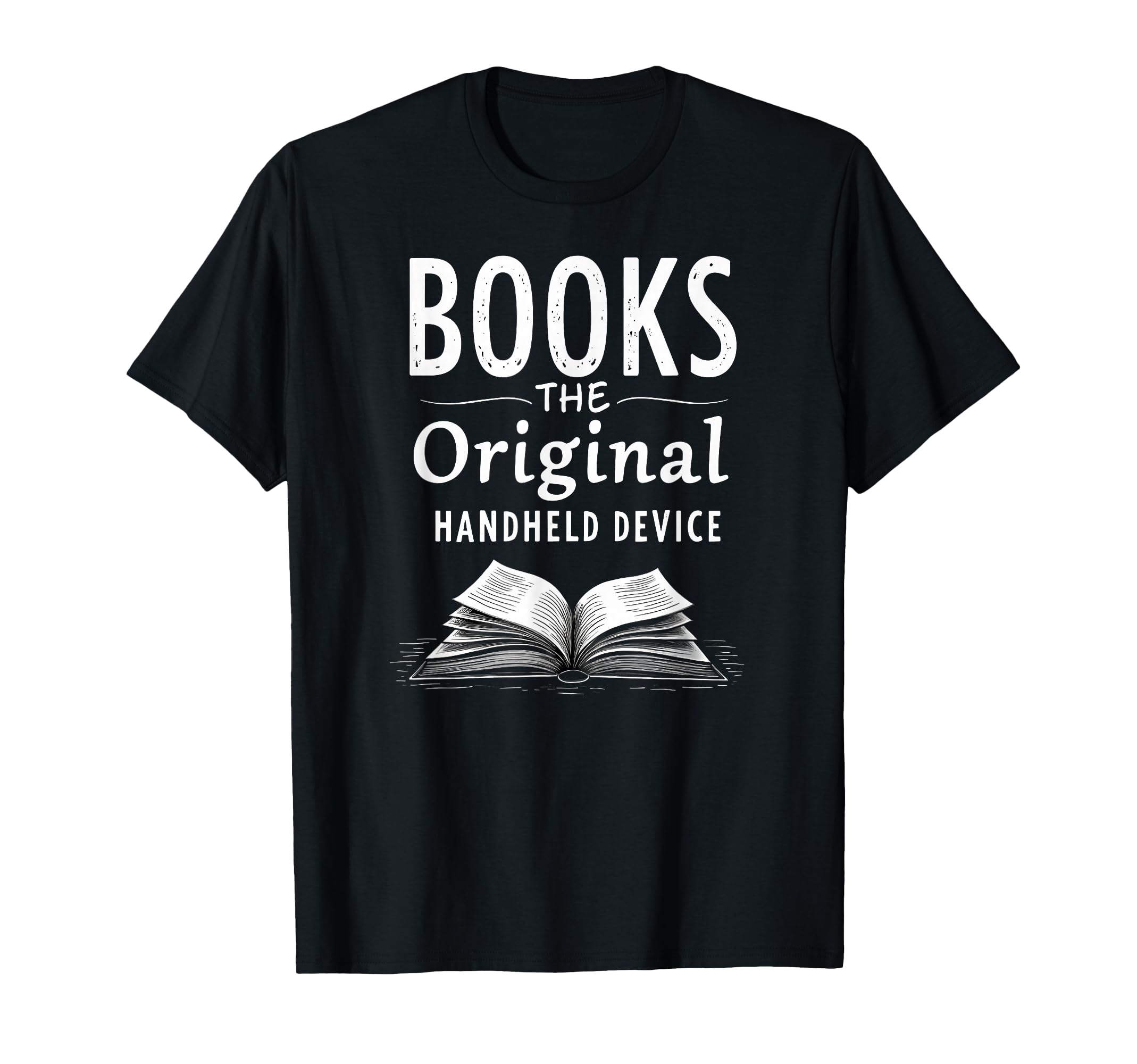 Books Original Handheld Device Book Reading T-Shirt - Graphic Print Unisex - T-Shirt, Sweatshirt, Hoodie