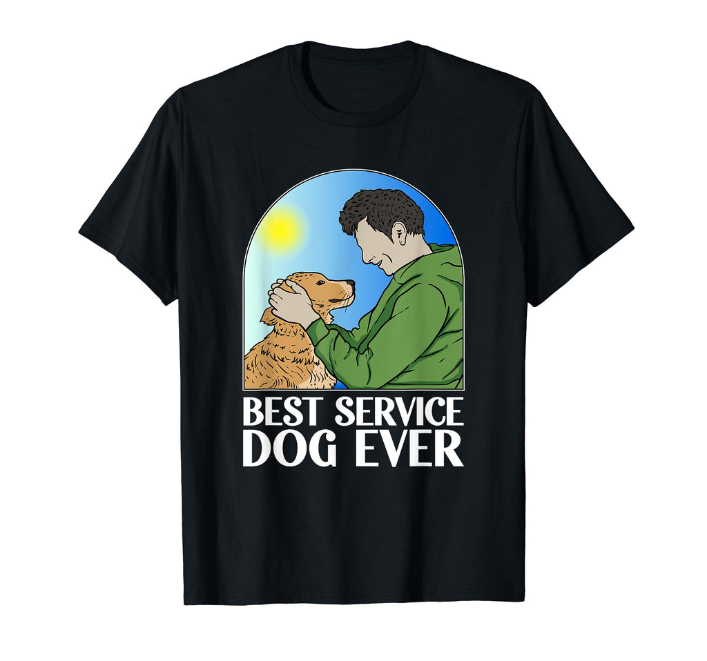 Dog Puppy Canine Dog Sitting Assisted T-Shirt - Custom Art Print Men Women - T-Shirt, Sweatshirt, Hoodie