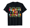 Progress Over Perfection Groovy T-Shirt - Unique Graphic for Adults - T-Shirt, Sweatshirt, Hoodie