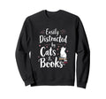Funny Bibliophile Easily Distracted Sweatshirt - Trendy Graphic for Adults - T-Shirt, Sweatshirt, Hoodie