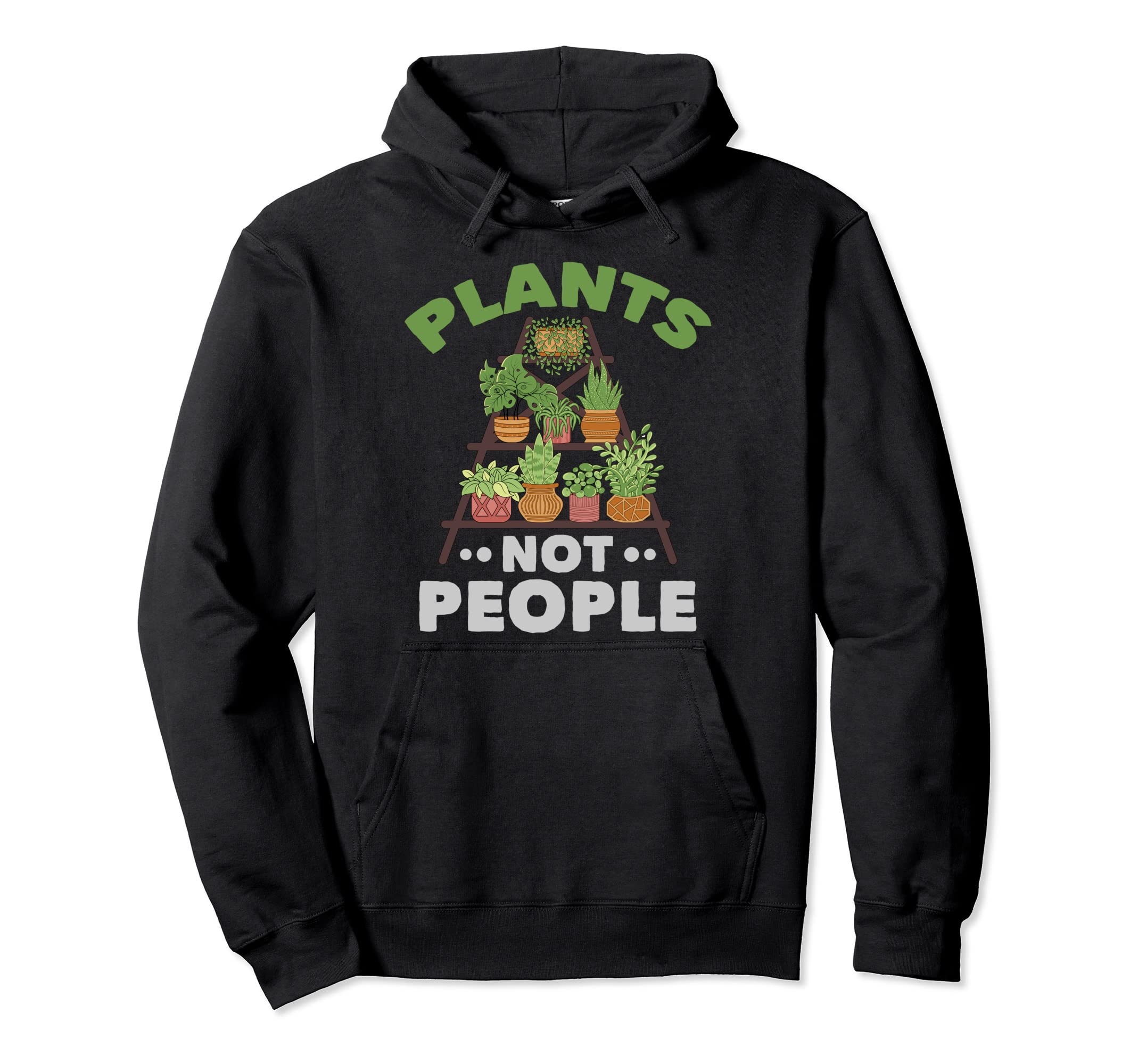 Introvert Gardener Garden Plant Lover Hoodie - Minimalist Print Men Women - T-Shirt, Sweatshirt, Hoodie