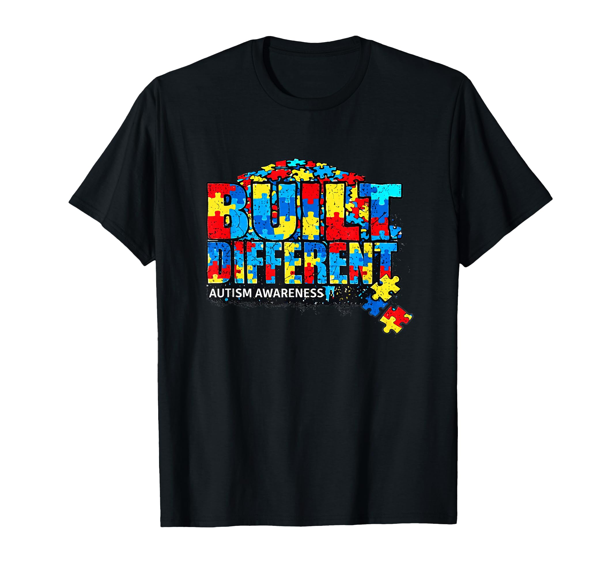 Autism Pride Built Differents T-Shirt - Aesthetic Graphic Unisex - T-Shirt, Sweatshirt, Hoodie