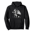 Dragon Reading Book Bookworm Books Hoodie - Trendy Graphic Men Women - T-Shirt, Sweatshirt, Hoodie