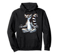 Meditation Lemur Yoga Pose Hoodie - Casual Everyday Wear Men Women - T-Shirt, Sweatshirt, Hoodie