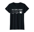Womens Im Simple Coffee Book Dog T-Shirt - Unique Graphic Unisex - T-Shirt, Sweatshirt, Hoodie