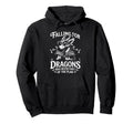 Book Dragon Fantasy Reader Fairytale Hoodie - Streetwear Style Unisex - T-Shirt, Sweatshirt, Hoodie